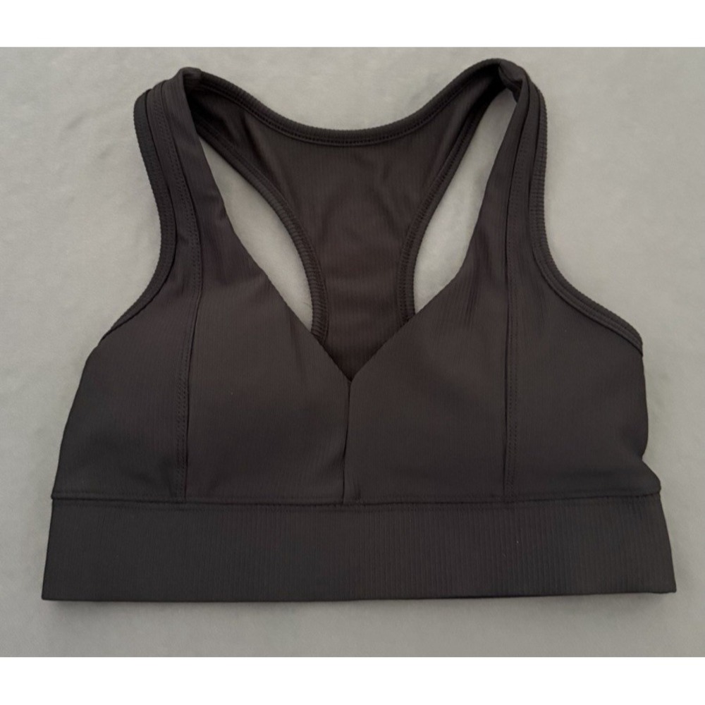 Avia Sports Bra Womens Small Black Pullover Racerback Wireless Solid Activewear‎